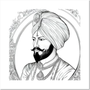 Guru Gobind Singh drawing Posters and Art